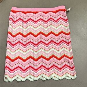 NWOT Torn by Ronny Kobo Chevron Skirt